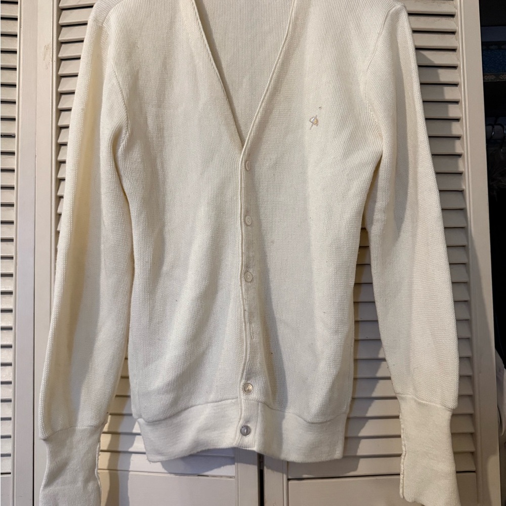 Cream Button-Up Cardigan